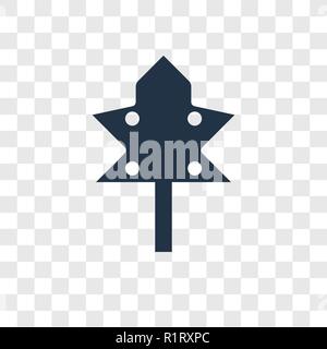 Maple Leaf icona vettore isolato su sfondo trasparente, Maple Leaf trasparenza concetto del logo Illustrazione Vettoriale