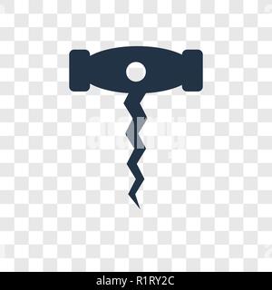 Apribottiglie icona vettore isolato su sfondo trasparente, apribottiglie trasparenza concetto del logo Illustrazione Vettoriale