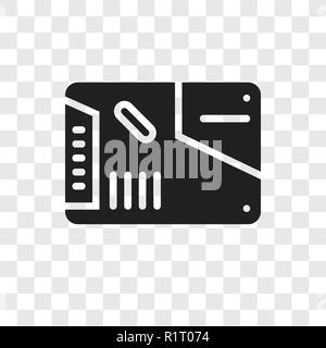 Ssd icona vettore isolato su sfondo trasparente, SSD trasparenza concetto del logo Illustrazione Vettoriale