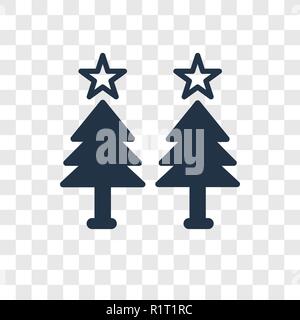 Scheda di Natale icona vettore isolato su sfondo trasparente, scheda di Natale trasparenza concetto del logo Illustrazione Vettoriale