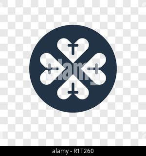 Gli dèi di protezione icona vettore isolato su sfondo trasparente, dèi trasparenza protezione del concetto di logo Illustrazione Vettoriale