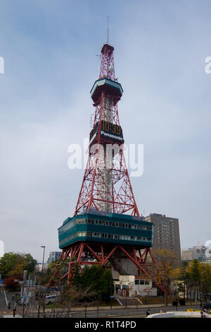 Il centro di Torre della TV a Sapporo, Giappone. Foto Stock