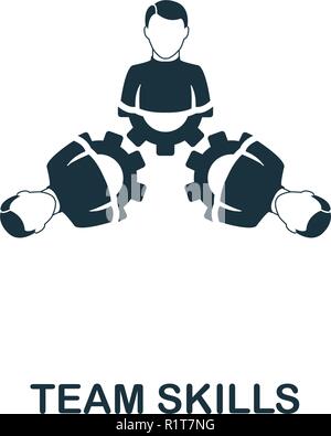 Le competenze del team icona. Premio di design di stile da teamwork collezione. UX e UI. Pixel team perfetto icona delle competenze per il web design, applicazioni software, la stampa di noi Illustrazione Vettoriale