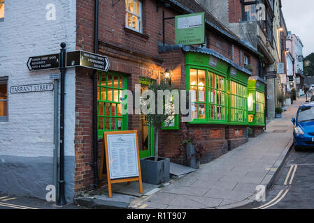 La Campania Italian Restaurant & Wine Bar a Arundel, West Sussex, England, UK. Foto Stock