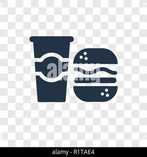 Taco icona vettore isolato su sfondo trasparente, Taco trasparenza concetto del logo Illustrazione Vettoriale