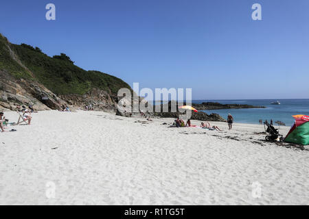 Belvoir Bay, Herm Island, Isole del Canale, REGNO UNITO Foto Stock