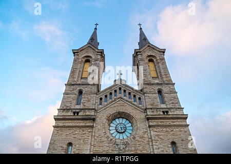 Charles Church o Kaarli chiesa vecchia a Tallinn. Foto Stock