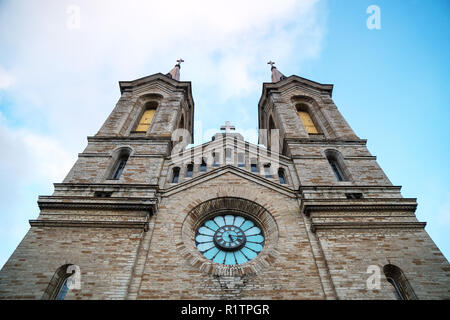 Charles Church o Kaarli chiesa vecchia a Tallinn. Foto Stock