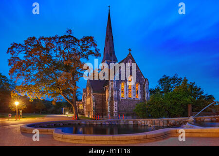 Chiesa inglese a Copenhagen, Danimarca Foto Stock