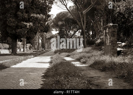 Tombe lungo l antica via Appianian a Roma. Foto Stock