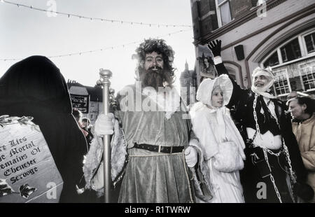 Rochester Dickensian Festival di Natale, Kent, England, Regno Unito Foto Stock