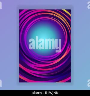 Neon astratta futured turni , sfondo creativi modello elettrico per il web e stampa . Illustrazione Vettoriale