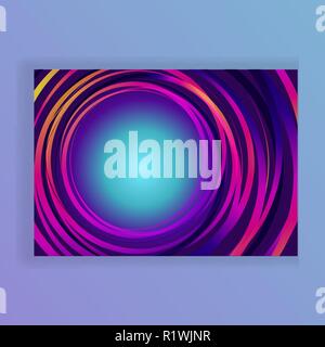 Neon astratta futured turni , sfondo creativi modello elettrico per il web e stampa . Illustrazione Vettoriale