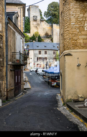 Montignac,anche chiamato Montignac sur Vézère o Montignac-Lascaux è un comune della Dordogne dipartimento in Francia Foto Stock