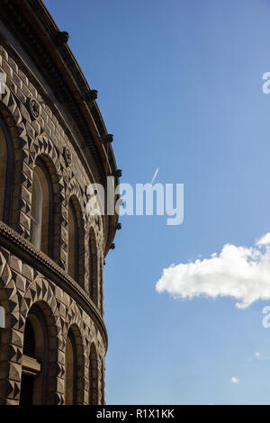 Leeds/Inghilterra - 16 Maggio 2014: Leeds Corn Exchange esterno Foto Stock