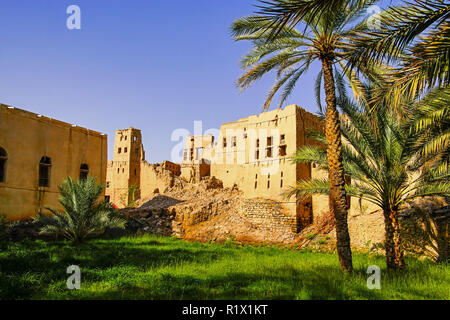 Birkat Al Mouz o Bait al Subah in Harat al Saybani fuori Nizwa, Oman. Foto Stock