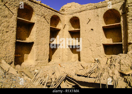 Birkat Al Mouz o Bait al Subah in Harat al Saybani fuori Nizwa, Oman. Foto Stock