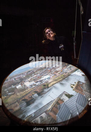 Dumfries & Galloway, Scozia. La Camera Obscura (il più antico del mondo lavorando Camera Obscura) che è alloggiato nel Dumfries Museum. Foto Stock