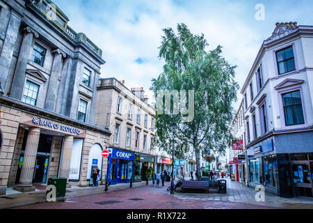 FALKIRK, Scozia - 10 settembre 2017: Street View di Falkirk, Scotland, Regno Unito. Foto Stock