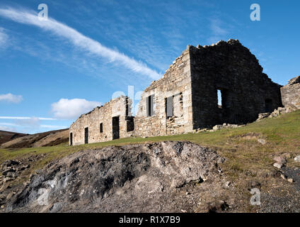 Arrendersi Lead Smelting Mill, vicino Healaugh, Swaledale, Yorkshire Dales National Park Foto Stock