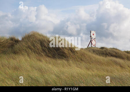 Sulla spiaggia nel tuo parco nazionale, Jutland, Danimarca Foto Stock