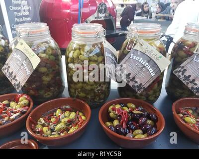 Londra, Regno Unito. 15 Novembre, 2018. Pizza e pasta mostra corre a Kensington Olympia, Londra Credito: Nastia M/Alamy Live News Foto Stock