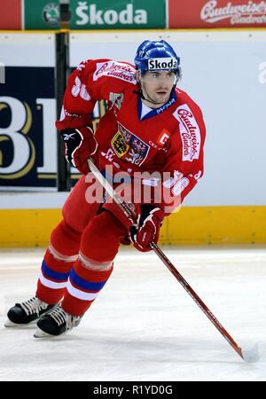 Liberec, Repubblica Ceca. 19 apr 2009. Euro Hockey Tour, Repubblica Ceca team, 19 aprile 2009, Liberec, CZE. La Repubblica ceca è Petr Caslava./PSPA/Slavek Ruta Credito: Slavek Ruta/ZUMA filo/Alamy Live News Foto Stock