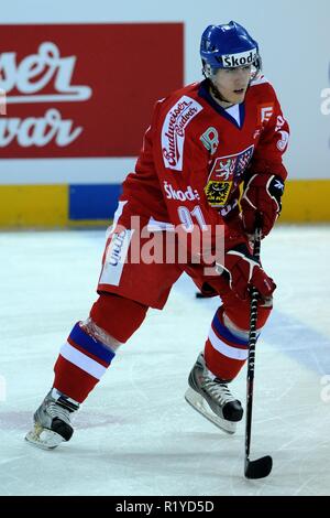 Liberec, Repubblica Ceca. 19 apr 2009. Euro Hockey Tour, Repubblica Ceca team, 19 aprile 2009, Liberec, CZE. La Repubblica ceca è Marek Kvapil./PSPA/Slavek Ruta Credito: Slavek Ruta/ZUMA filo/Alamy Live News Foto Stock