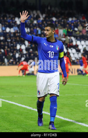 Ferrara, Italia. 15 Novembre, 2018. ROLANDO MANDRAGORA (Italia) calcio amichevole Italia vs Inghilterra u21 Ferrara Italia Novembre 15, 2018 foto di Filippo Rubin Credito: Filippo Rubin/Alamy Live News Foto Stock