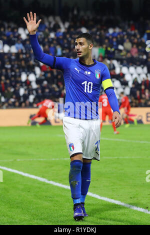 Ferrara, Italia. 15 Novembre, 2018. ROLANDO MANDRAGORA (Italia) calcio amichevole Italia vs Inghilterra u21 Ferrara Italia Novembre 15, 2018 foto di Filippo Rubin Credito: Filippo Rubin/Alamy Live News Foto Stock