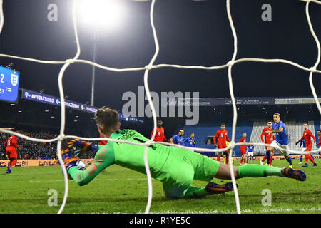 Ferrara, Italia. 15 Novembre, 2018. DEAN HENDERSON (Inghilterra) calcio amichevole Italia vs Inghilterra u21 Ferrara Italia Novembre 15, 2018 foto di Filippo Rubin Credito: Filippo Rubin/Alamy Live News Foto Stock