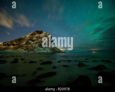 Isole Lofoten in inverno Foto Stock