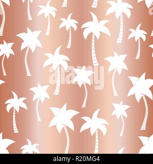 La lamina di rame palme vettore sfondo senza giunture Illustrazione Vettoriale