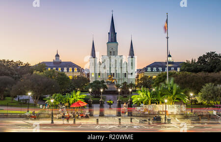 Cattedrale di San Louis a New Orleans, LA Foto Stock