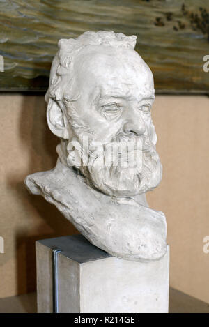 Busto di Victor Hugo (1883) di Auguste Rodin (1840-1917) Foto Stock