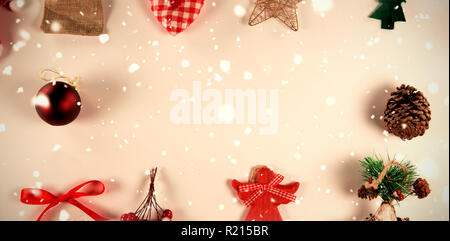 Immagine composita di neve caduta Foto Stock