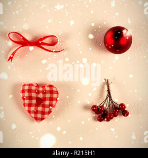 Immagine composita di neve caduta Foto Stock