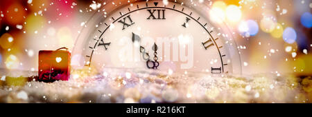 Immagine composita di neve caduta Foto Stock