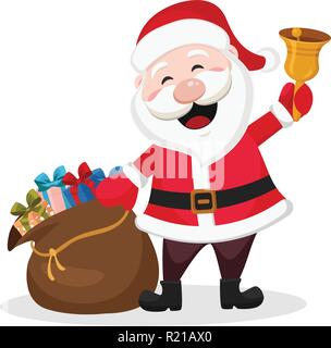 Ilauke 2 Sacchi Babbo Natale Personalizzati Con Coulisse - Extra Grandi 60x85cm Rosso E Bianco In Velluto
