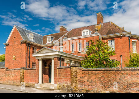 Xviii secolo Bedford House, George Street, Woburn village, Bedfordshire, Inghilterra Foto Stock