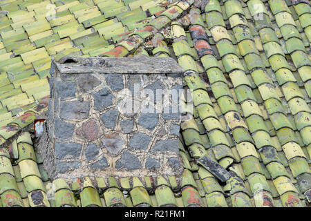 Tetti del quartiere Mariscal quartiere, Quito Pichincha, Ecuador Foto Stock