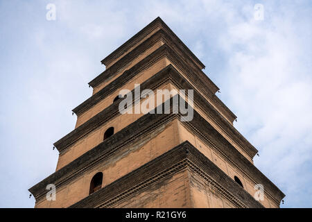 Strati di tempio presso il gigante Pagoda dell'Oca Selvaggia Foto Stock