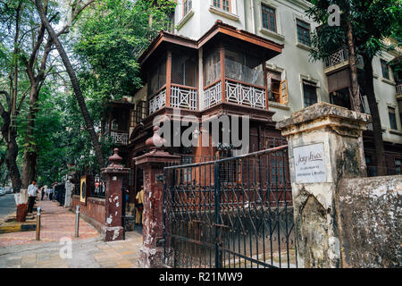 Mumbai, India - 18 Dicembre 2017 : Mani Bhavan Gandhi Sangrahalaya Museum Foto Stock