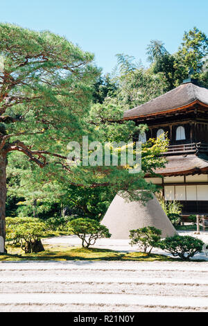 Ginkaku-ji, Padiglione di Argento a Kyoto, Giappone Foto Stock