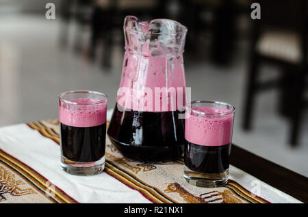Chicha morada Foto Stock