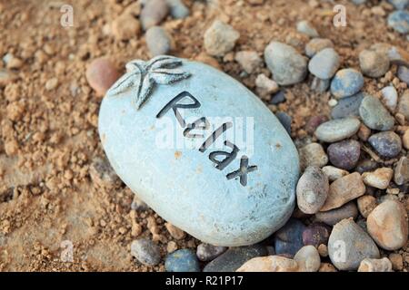 Rilassatevi rock Foto Stock