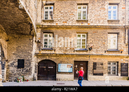 La facciata della Estone museo marittimo e il grande cancello costiere. Tallinn, Harju County, Estonia, paesi baltici, Europa. Foto Stock