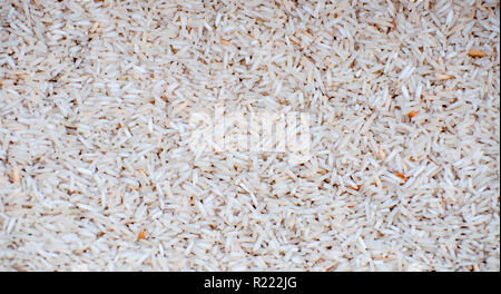 Il bianco macinato texture di riso Foto Stock