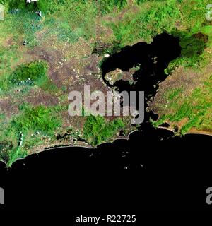 Immagine satellitare di Rio de Janeiro, Brasile 2000 Foto Stock