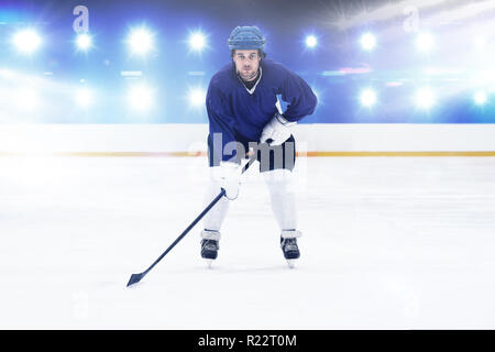 Immagine composita del giocatore di hockey su ghiaccio Foto Stock